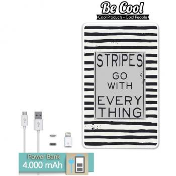 Becool® - Batería Externa Power Bank 4000 mah + Gratis 1 cable USB-MicroUsb