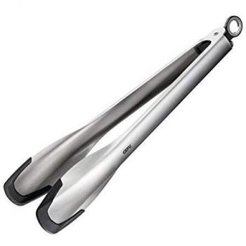 Pinza de cocina GEFU Capto 33 cm, acero inoxidable y silicona