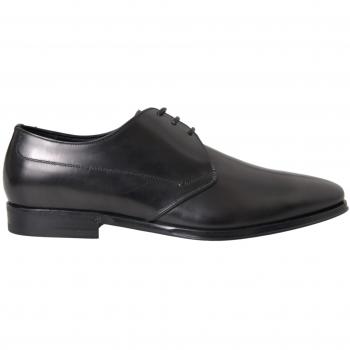 Dolce & Gabbana Black Leather Derby Formal Dress Shoes - EU39/US6, Size: 5 UK, Size: 6 US