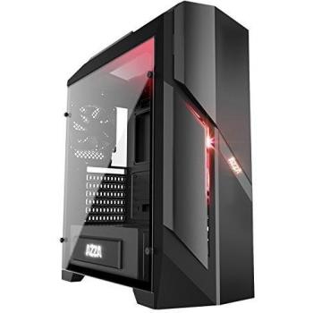 Caja de PC AZZA Photios 250 X, Templada, Midi Tower Negra