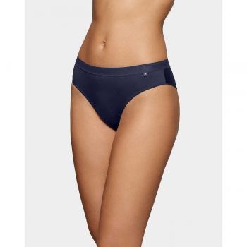 Impetus - Tanga liso con cintura perforada, Soft Premium Azul (L)