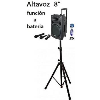 Altavoz Activo 8 400W con USB/SD y Bluetooth + Pie