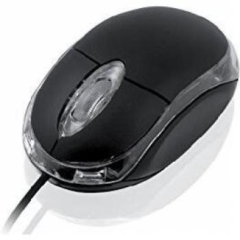 iBox i2601 Ratón USB Óptico 800 DPI Ambidextro Negro