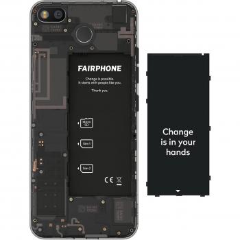 Smartphone Fairphone 3 Dual-SIM 64GB, Android 9.0, Pantalla 5.65, Negro Translúcido