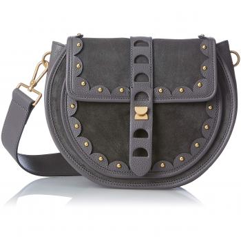 COCCINELLE - Carousel Suede E1 Co2 12 01 01, Shoppers y bolsos de hombro Mujer, Gris