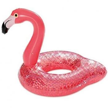 ATOSA flotador hinchable flamenco rosa brillante 100*80*80 cm