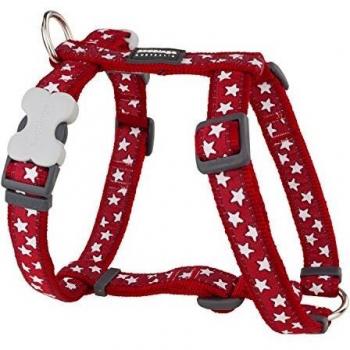 Arnés Estilo Red Dingo con Diseño de Estrella Roja para Perro, Tamaño 25-39 cm