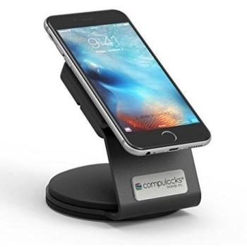 Maclocks Slid Dock de Seguridad Stand para Smartphones/Tablets/EC de Tarjetas de Terminal – Negro [Sistema Dos Piezas | Deriva Estructura integrada, Cerradura de Cilindro] – 199bslddckb
