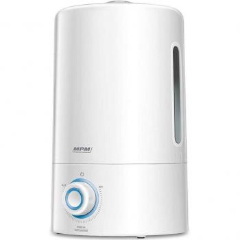 MPM MNP-03 Humidificador Ultrasónico, Silencioso, Compatible con Aceites Esenciales, 300 ml/h de Capacidad de Nebulización, Tanque de 5 Litros, Filtro de Cerám