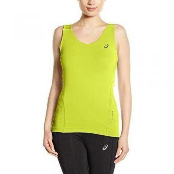 ASICS L2 - Camiseta sin mangas para mujer, color amarillo, talla L