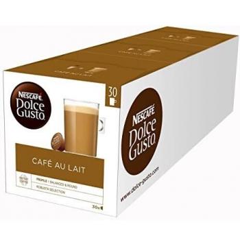 Nescafé Dolce Gusto Cápsulas de Café con Leche, 3 x 30 Cápsulas