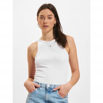 Camiseta de Tirantes Tommy Hilfiger Essential Rib para mujer color blanco