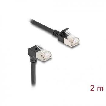 DeLOCK 80288 Cable de Red Cat6a S/FTP Negro 2 m