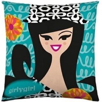 Robin Zingone Funda de Cojín Diva Verde / Negro 60 x 60 cm