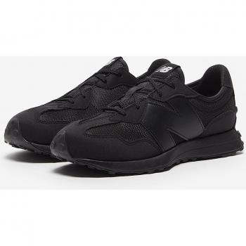 Zapatillas New Balance 327 GS para niños, color negro intenso, talla 37