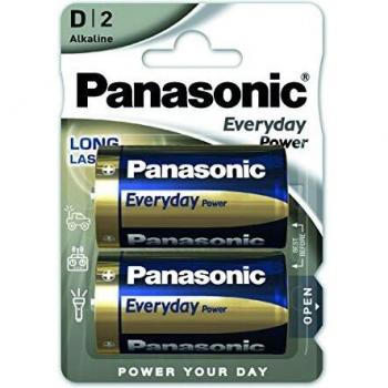 Panasonic Blister 2 Pilas Alcalinas LR20 Everyday Power