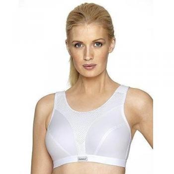 Glamorise Glamorise-Sport-Bustier BH für geringe Belastung-Sujetador Mujer    Weiß