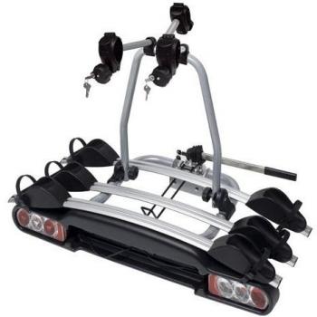 MENABO 79050924 portabicicletas Remolque 3 bicis, Gris, Universal