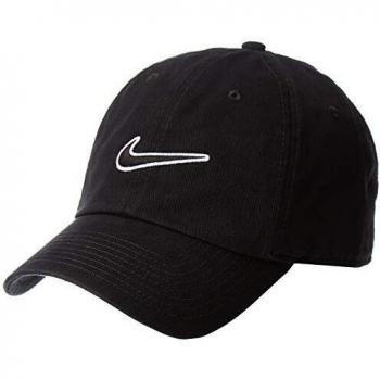 NIKE Heritage 86 Essential Swoosh Gorra Regulable, Unisex Adulto, Negro