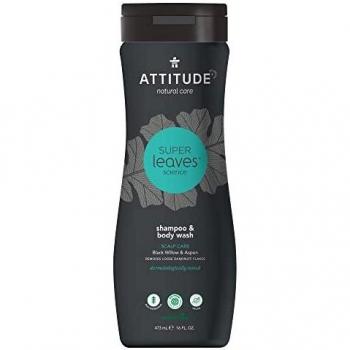 Attitude Super Leaves Hombre Champú y Gel 2 en 1 Anticaspa