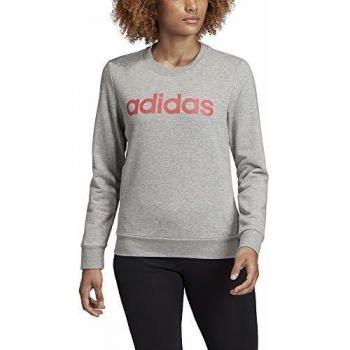 adidas Essentials Linear Sweatshirt Sudadera, Mujer, Gris