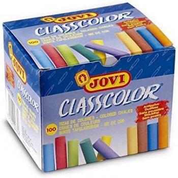 Jovi Classcolor 152692 - Pack de 100 tizas, multicolor