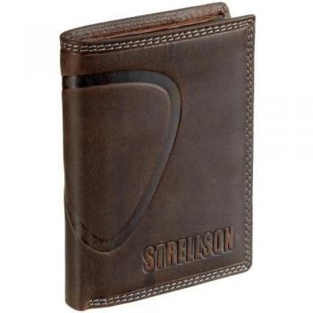 Strellson 22/31/01616 - Monedero de Cuero para Hombre, Color marrón, Talla One Size