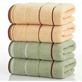 ZIXUAN Toallas, toalla de algodón Conjunto de cuatro toallas Toalla de cara de lavado de combinación Toalla de lavado para adultos 75x34cm