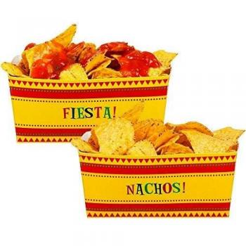 4 Recipientes para aperitivos de cartón de 14 cm