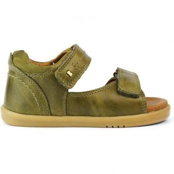 Bobux Sandalias Driftwood Olive de Cuero Ajustables con Suela Ultrasuave
