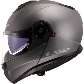 Casco Modular LS2 Strobe II Titanio (FF908 22.06) - Características: diseño modular, color titanio mate, homologación de seguridad, visera anti-rayaduras, sistema de ventilación eficiente, interior desmontable