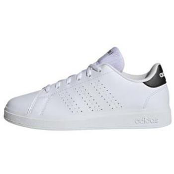 Zapatillas Adidas Advantage Base 2.0 para niños en color blanco puro y negro, talla 40