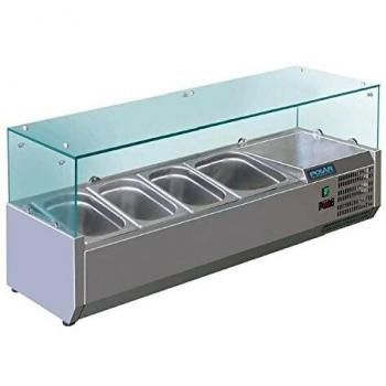 Vitrina Refrigerada de Mostrador Polar G - 3 x GN 1/3 y 1 x GN 1/2