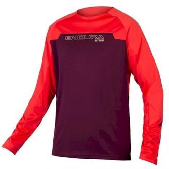 Maillot Endura MT500 Burner manga larga lila rojo claro - XL
