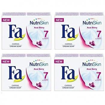 Fa nutri piel acai berry con 7cuidado nutrientes barra de jabon crema de 100g pack de 4