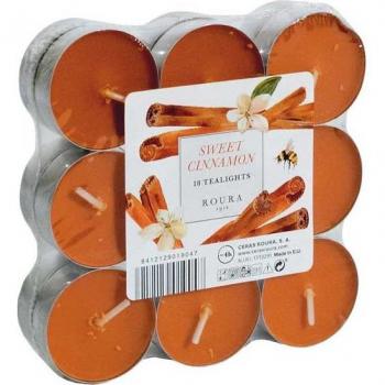 Velas de Té Aroma Canela 18 Unidades