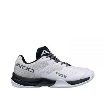 Zapatillas de Pádel Nox AT10 Blancas y Negras Talla 44
