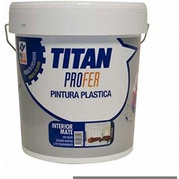 TITAN PROFER - Pintura Plastica Interior Mate Titan Profer 12 Kg