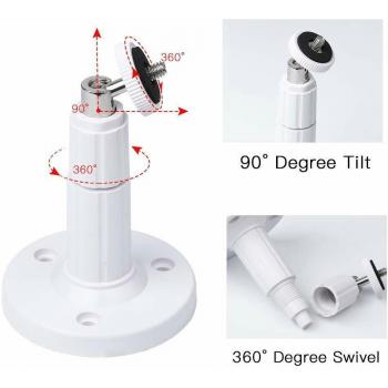 Soporte de Metal Giratorio 360 Grados para Cámara de Seguridad CCTV Montaje en Pared y Techo