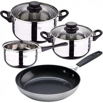 PACK BATERÍA DE COCINA 5 PIEZAS + SARTÉN DE 24CM EN ALUMINIO FORJADO
