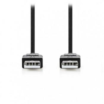 Cable USB 2.0 de 5 metros Negro