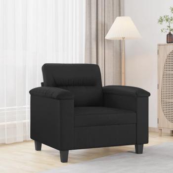 Sillón negro 60 cm en cuero sintético