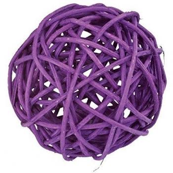 SANTEX 2819-17, Sachet 10 boules en rotin 3 tailles, prune
