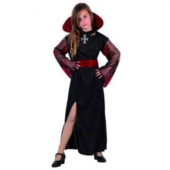 Disfraz de Vampiresa con Cuello para niña