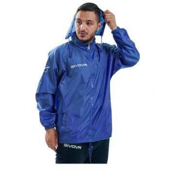 Chaqueta Impermeable Givova Basico Azul M Unisex