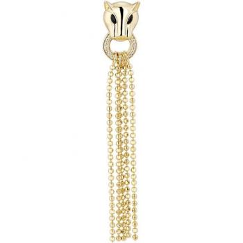 Pendiente piercing Sauvage de Plata de Ley 925 y baño de oro 18k