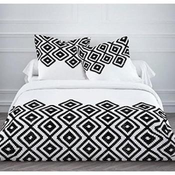Kamba Today-Juego de cama 1 funda nórdica de 220 x 240 cm, 2 fundas de almohada de 63 x 63 cm, color blanco