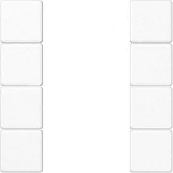 Juego de Teclas Jung A 504 TSA WW, Completo 4 Fases, Termoplástico, Blanco Alpino