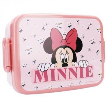 Fiambrera Infantil Minnie Mouse con Lazo Rosa 5 x 13 x 16 cm