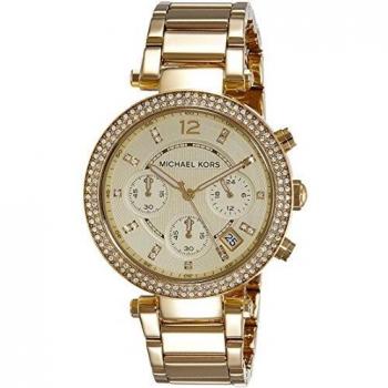 Michael Kors Women's Watch PARKER, 39 mm case size, Chronograph movement, Stainless Steel strap